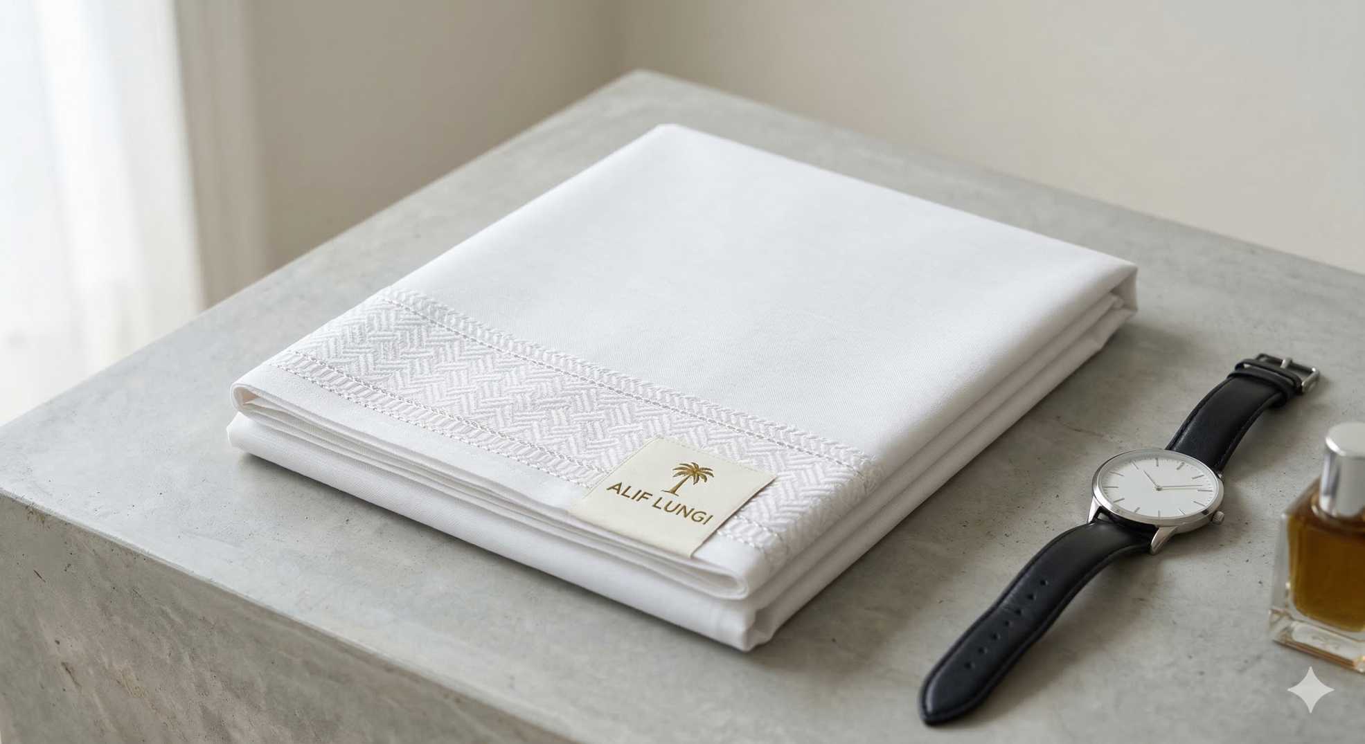 Alif Modern White – Minimal Lace